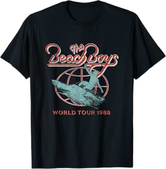 Amazon | ビーチボーイズワールドツアー1988 Tシャツ | Tシャツ